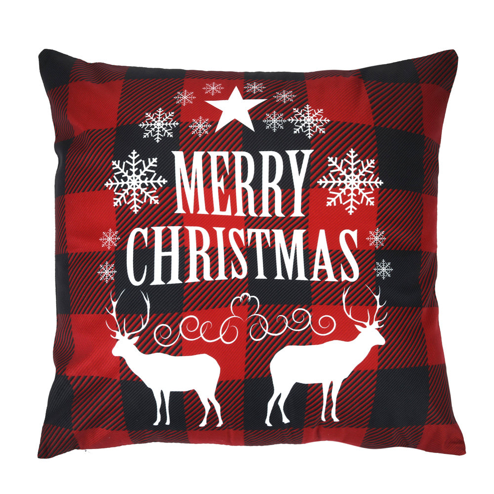 Merry Christmas Pillow Case Cover Linen Sofa Car Throw Cushion Cover Home Decor